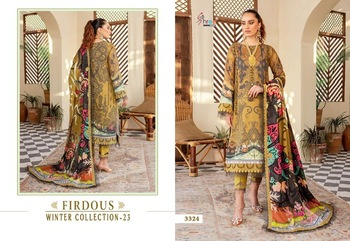 SHREE FABS FIRDOUS WINTER COLLECTION 23 SALWAR SUITS WHOLESALER