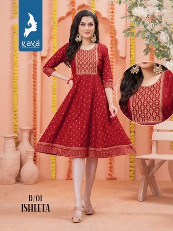 KAYA ISHEETA GOWN STYLE KURTIS ONLINE SUPPLIER SURAT