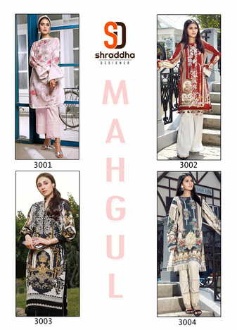 SHRADDHA MAHGUL VOL 3 LAWN COTTON PRINTED PAKISTANI SUITS