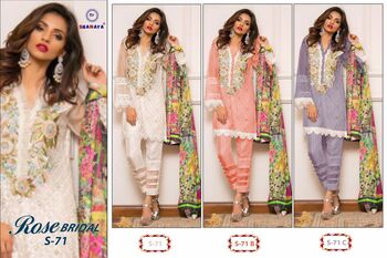 SHANAYA ROSE BRIDAL S 71 GEORGETTE DESIGNER PAKISTANI SUITS