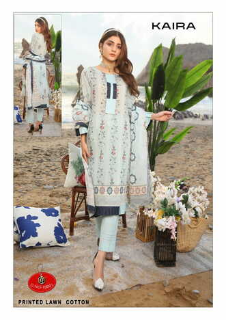 KEVAL FAB KAIRA VOL 10 COTTON LAWN KARACHI SUITS SUPPLIER SURAT