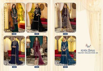 SHREE FABS ADAN LIBAAS VELVET PAKISTANI SUITS WHOLESALER SURAT