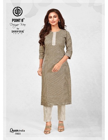 DEEPTEX QUEEN INDIA VOL 7 KURTIS AT CHEAPEST PRICE