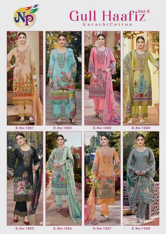 NAND GOPAL GULL HAAFIZ VOL 5 COTTON KARACHI SUITS AT BEST PRICE