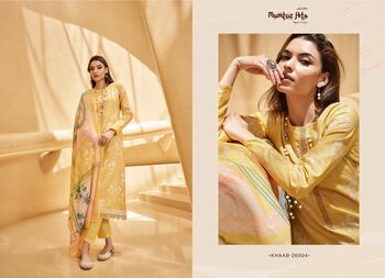 MUMTAZ ARTS KHAAB LAWN COTTON DIGITAL PRINT SUITS NEW CATALOGUE