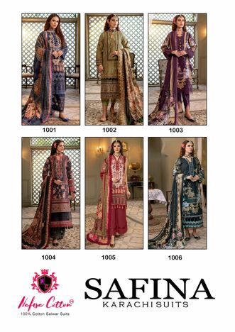 NAFISA COTTON SAFINA COTTON DIGITAL PRINT KARACHI SUITS AT BEST PRICE