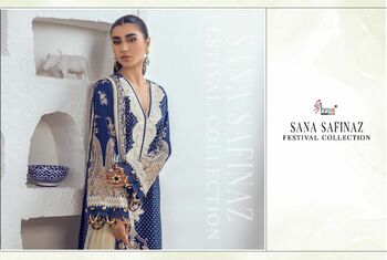 SHREE FABS SANA SAFINAZ FESTIVAL COLLECTION PAKISTANI SUITS LATEST CATALOGUE 2021