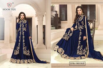 HOORTEX D.NO. 18018 GEORGETTE PAKISTANI SUITS