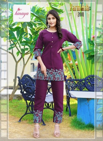 HINAYA FARMAISH VOL 2 READYMADE CO -ORD SETS WHOLESALER IN SURAT